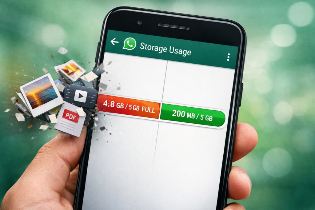 Clean WhatsApp  Messaging App Storage
