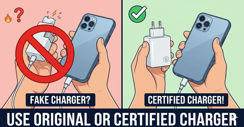 Original or Certified Charger