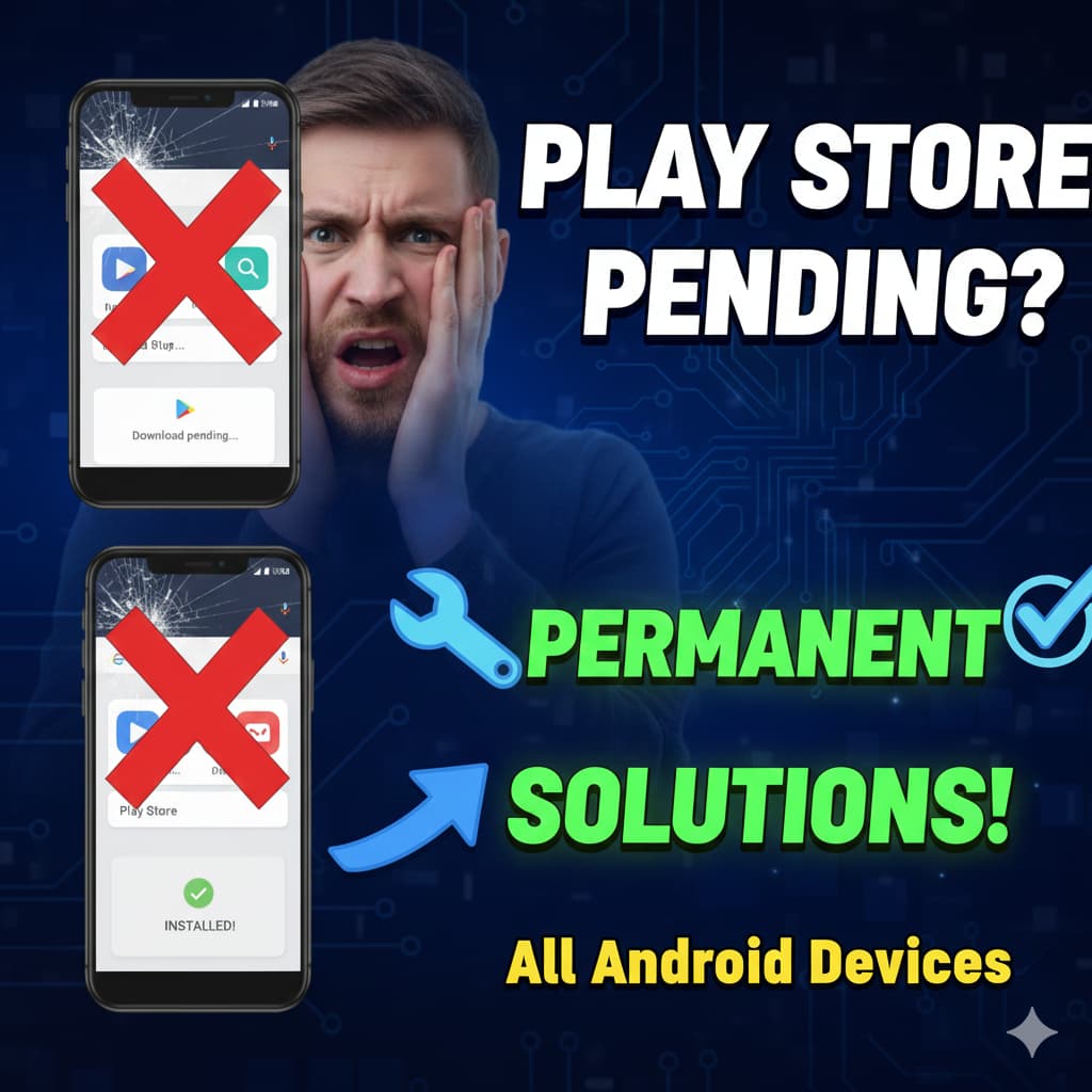 Google Play Store Download Pending Error – Causes & Permanent Solutions