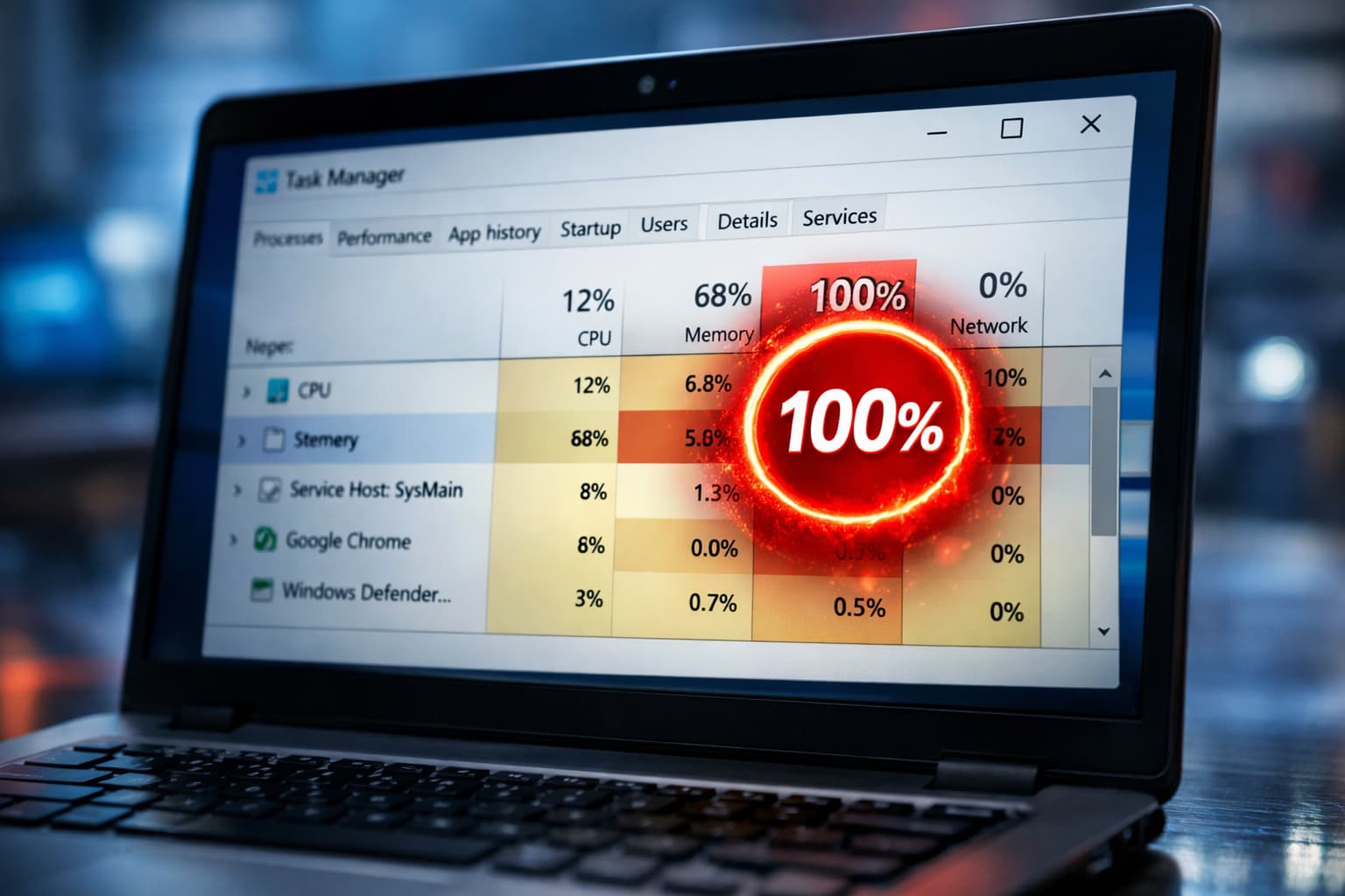 Windows 1011 Showing 100% Disk
